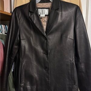 Nine West Leather Blazer